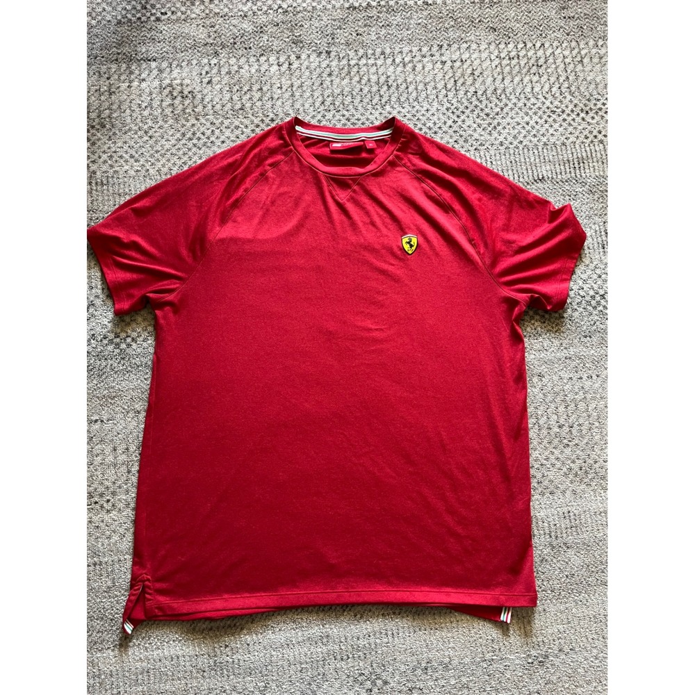 Scuderia Ferrari F1 Racing T-Shirt Mens XL Red Short Sleeve Performance Tee